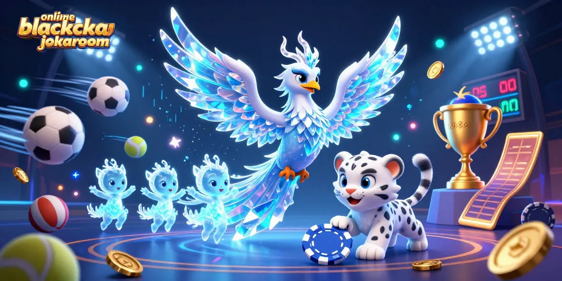 Engage with online blackjack jokaroom through vibrant characters battling in a dynamic casino scene.
