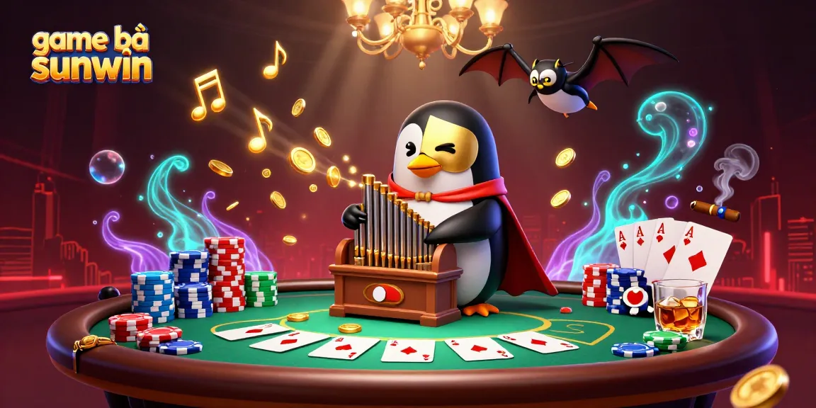 Experience game bài sunwin with vibrant 3D casino scenes full of excitement and winning action.