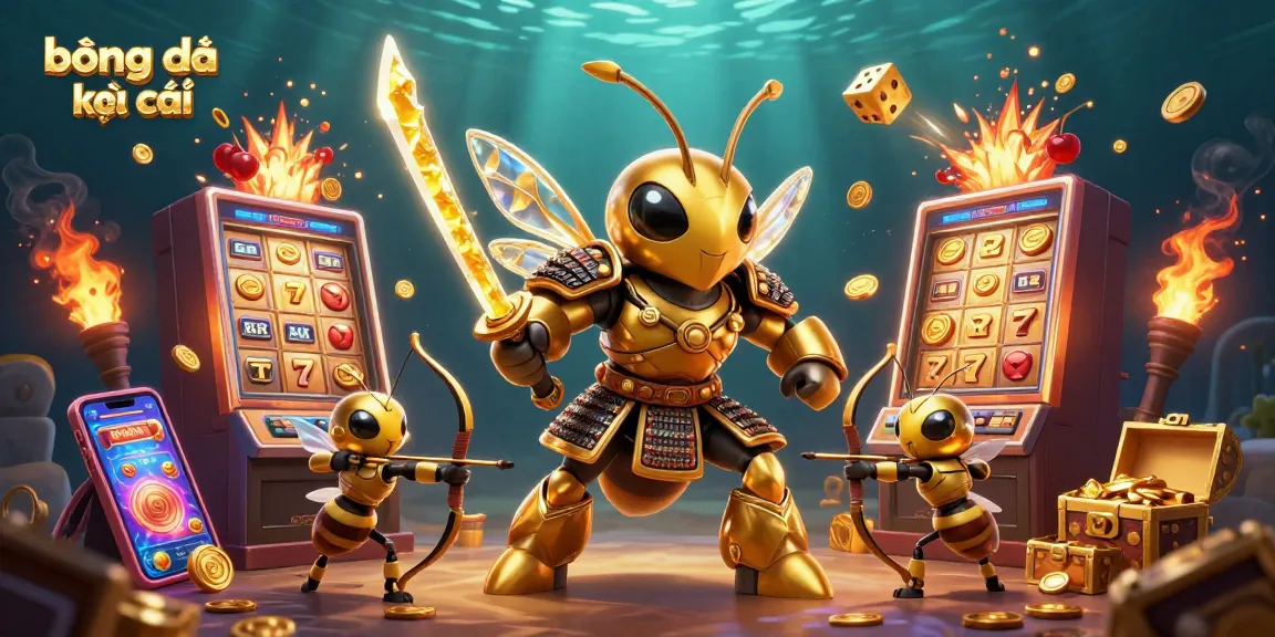 Experience vibrant gameplay with bóng đá kèo nhà cái as samurai hornets and treasures explode in a dynamic casino scene.